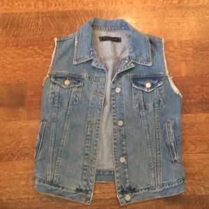 Jean jacket vest by Washborn